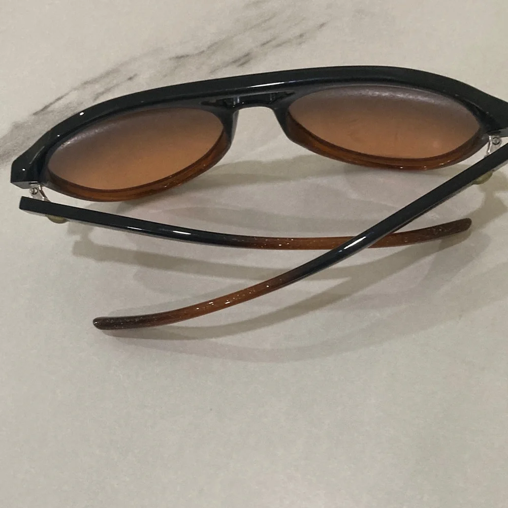 Brown Gradient Aviator Sunglasses - Men's Accessories